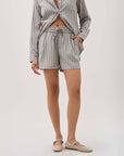 Richer Poorer - Palermo Short - Black / White Stripe -
