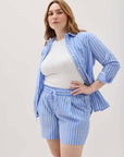 Richer Poorer - Palermo Short - Blue Stripe -