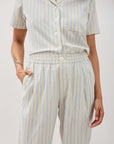 Richer Poorer - Palermo Street Pant - Vanilla Blue Stripe -