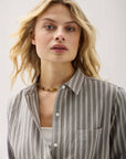 Richer Poorer - Palermo Button Up - Black Stripe -