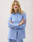 Richer Poorer - Palermo Button Up - Oxford Blue Stripe - OXFORD BLUE STRIPE