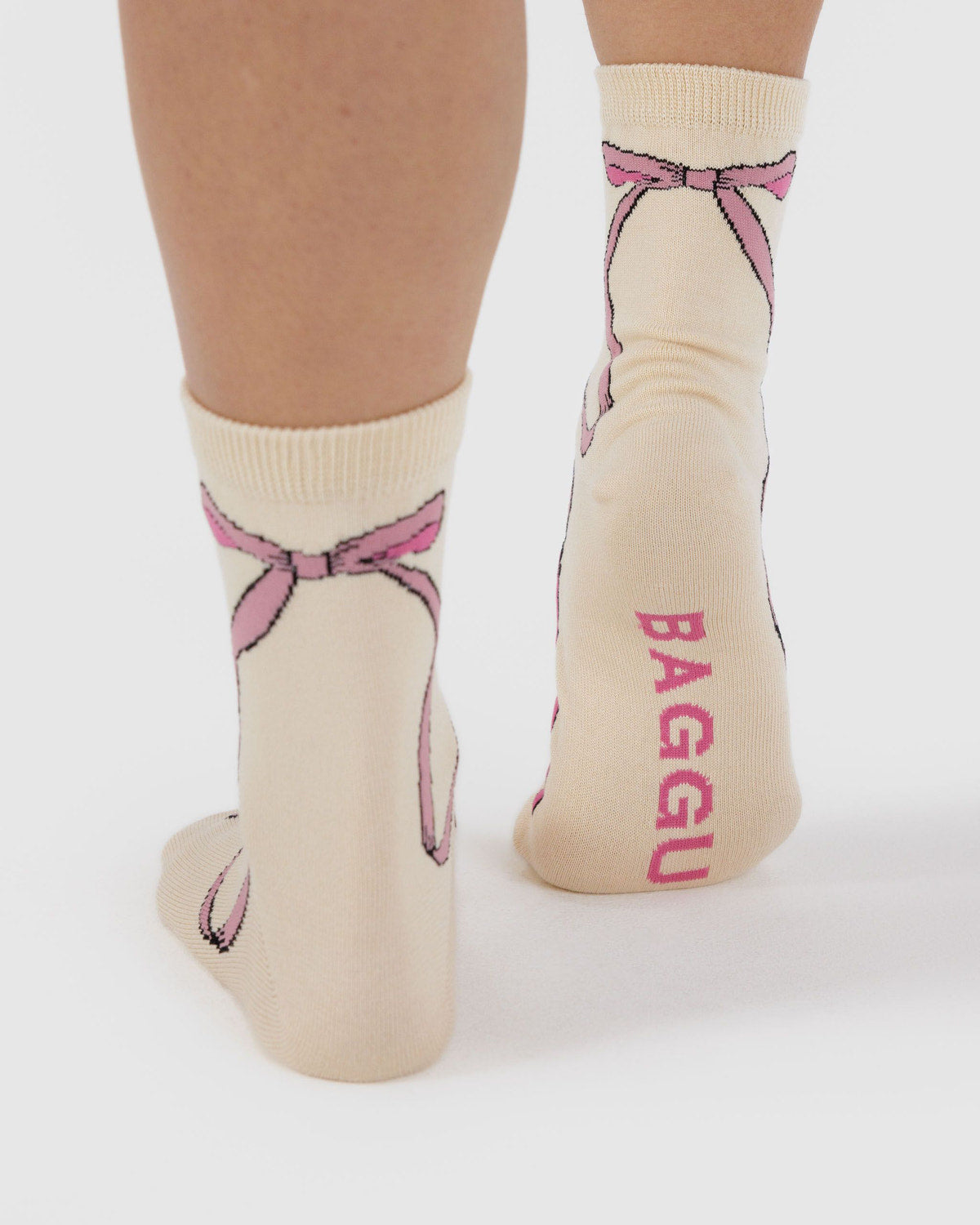 Baggu - Crew Sock - Pink Bow -