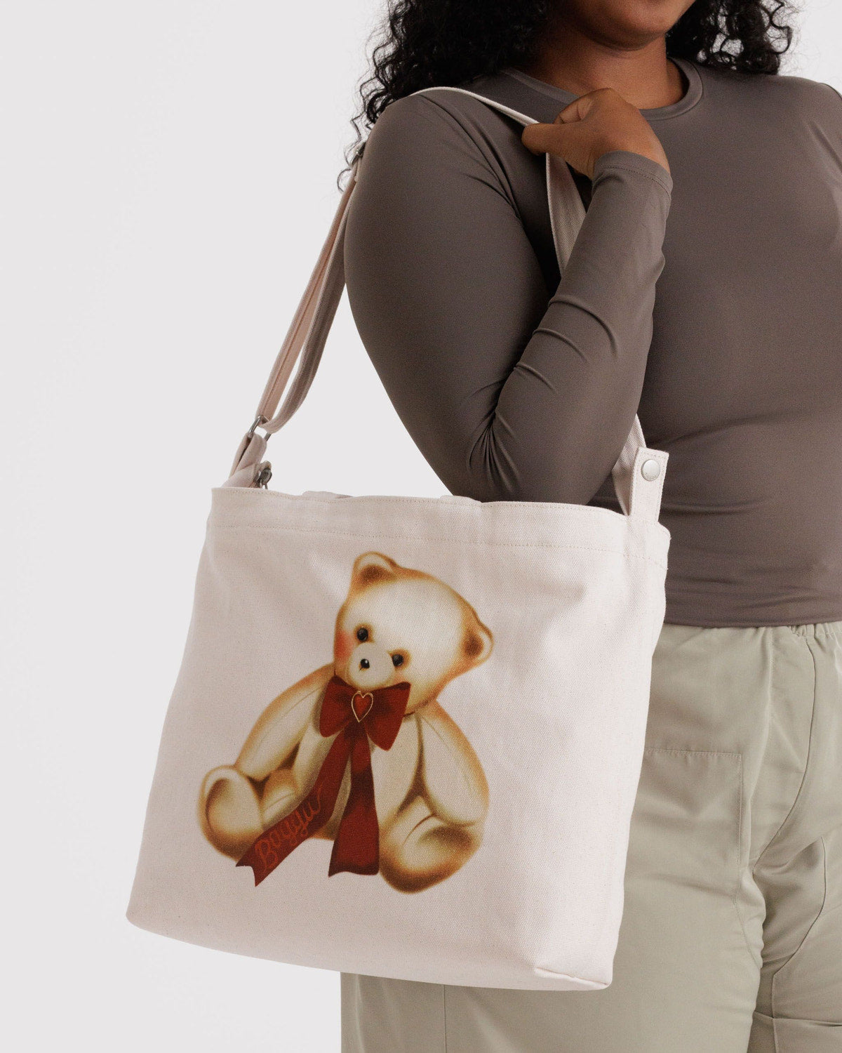 Baggu - Horizontal Zip Duck Bag - Teddy Bear -