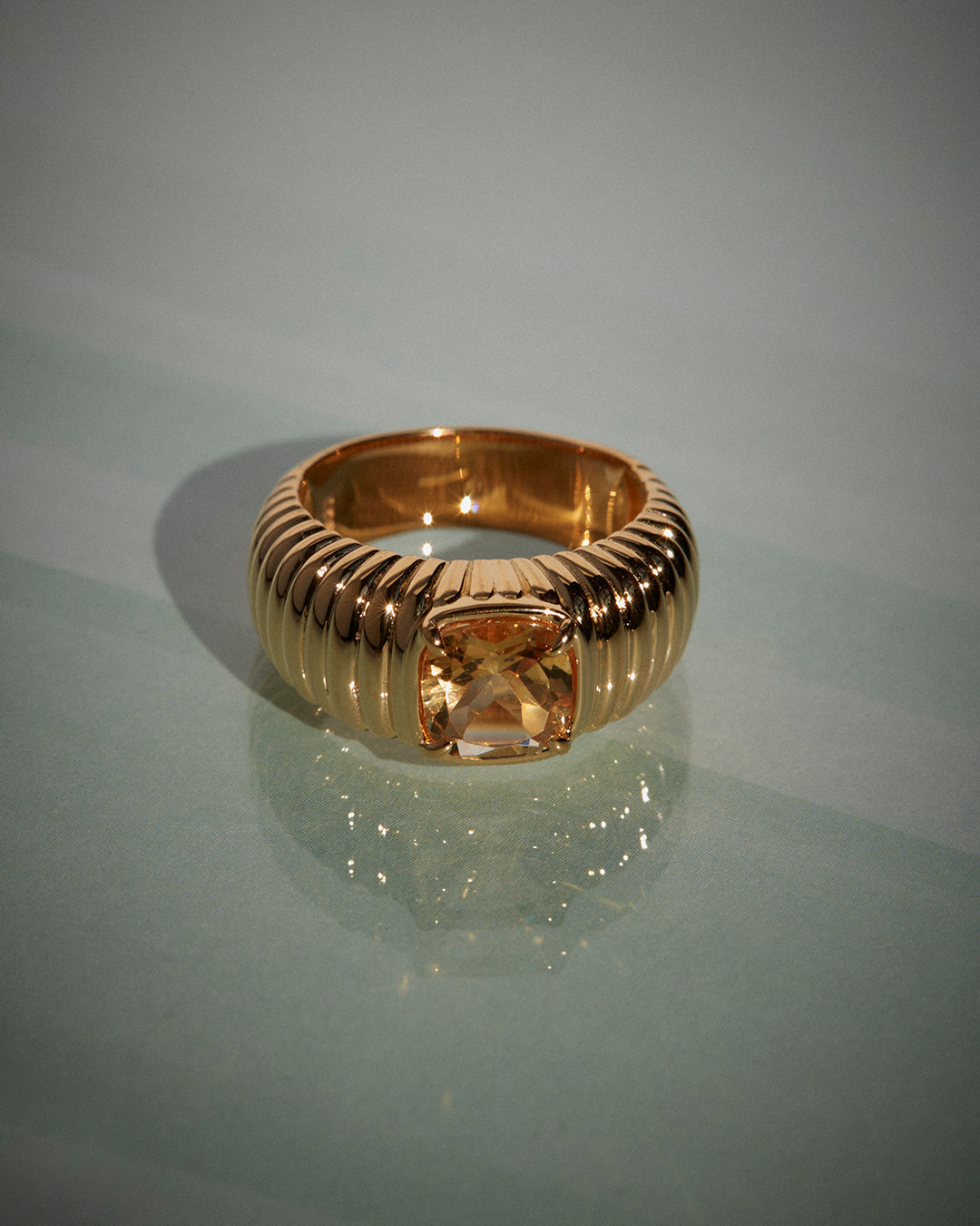 Luv Aj - The Elizabeth Cushion Ring- Citrine -