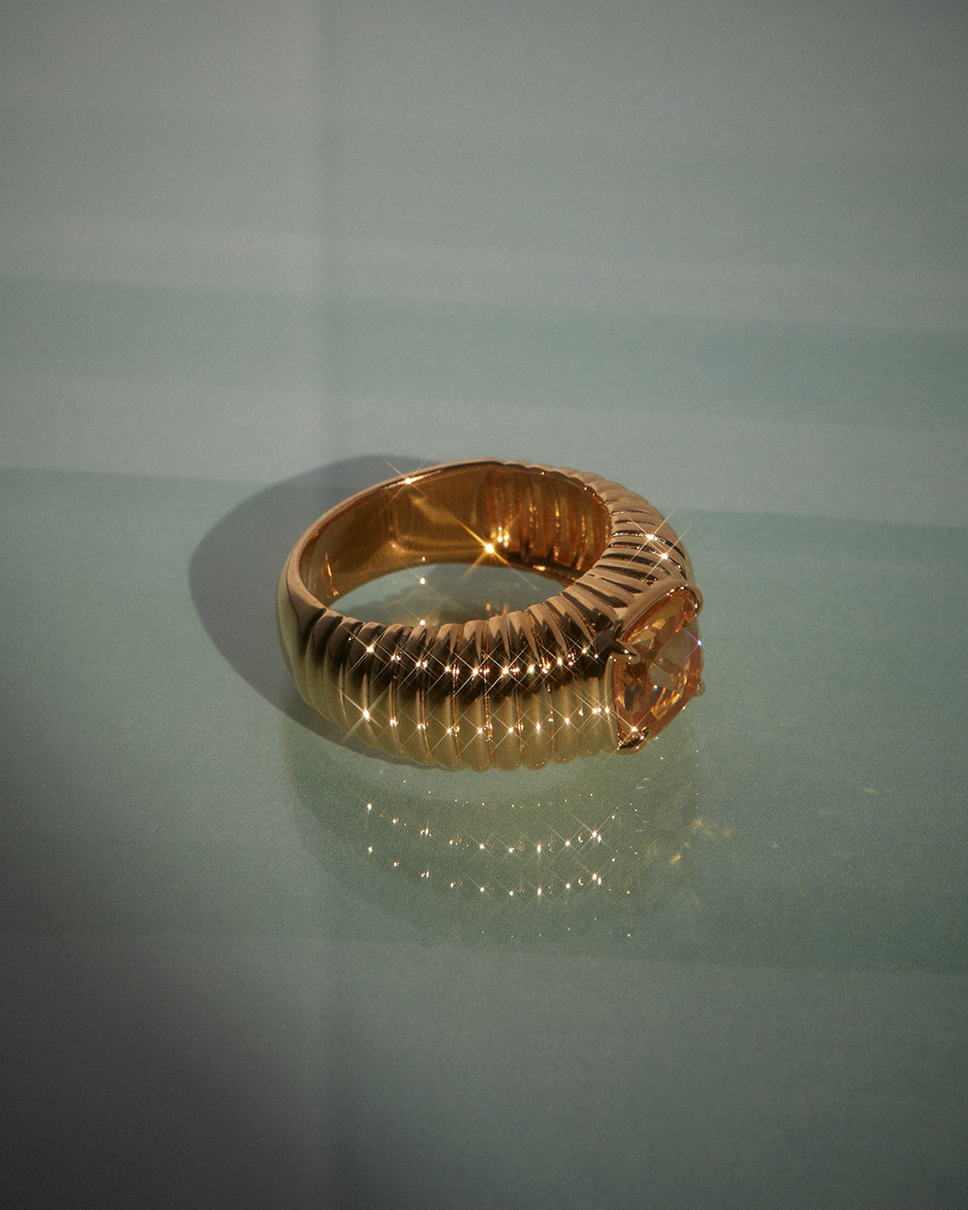 Luv Aj - The Elizabeth Cushion Ring- Citrine -
