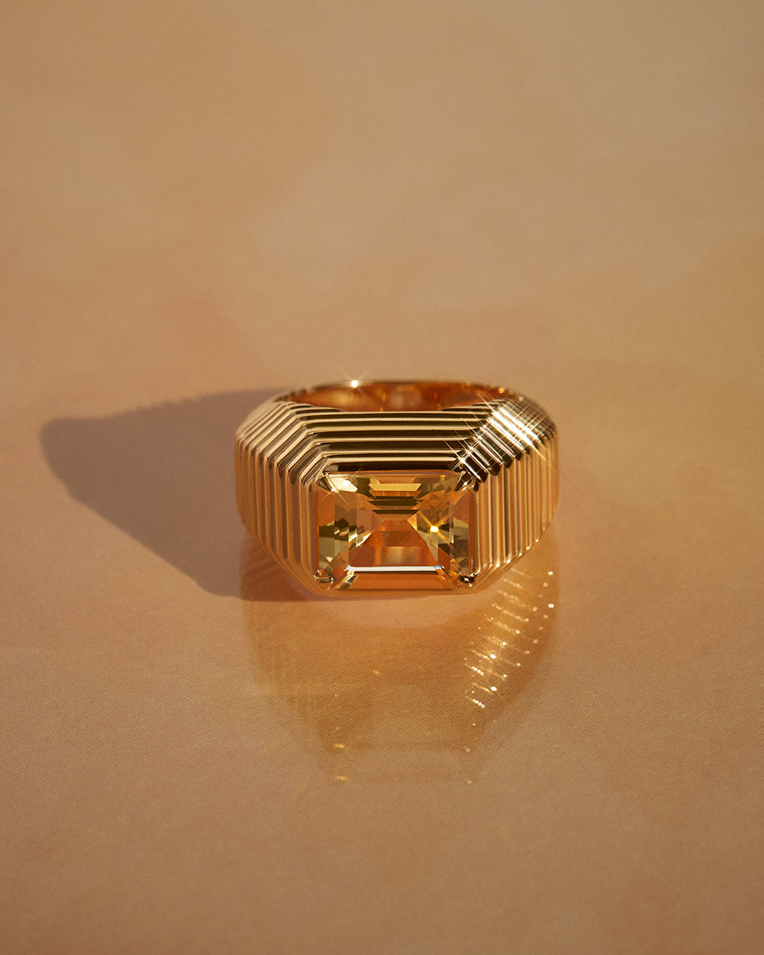 Luv Aj - The Caroline Step-Cut Ring- Citrine -