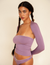 Lined Contour Tube Top - Aubergine
