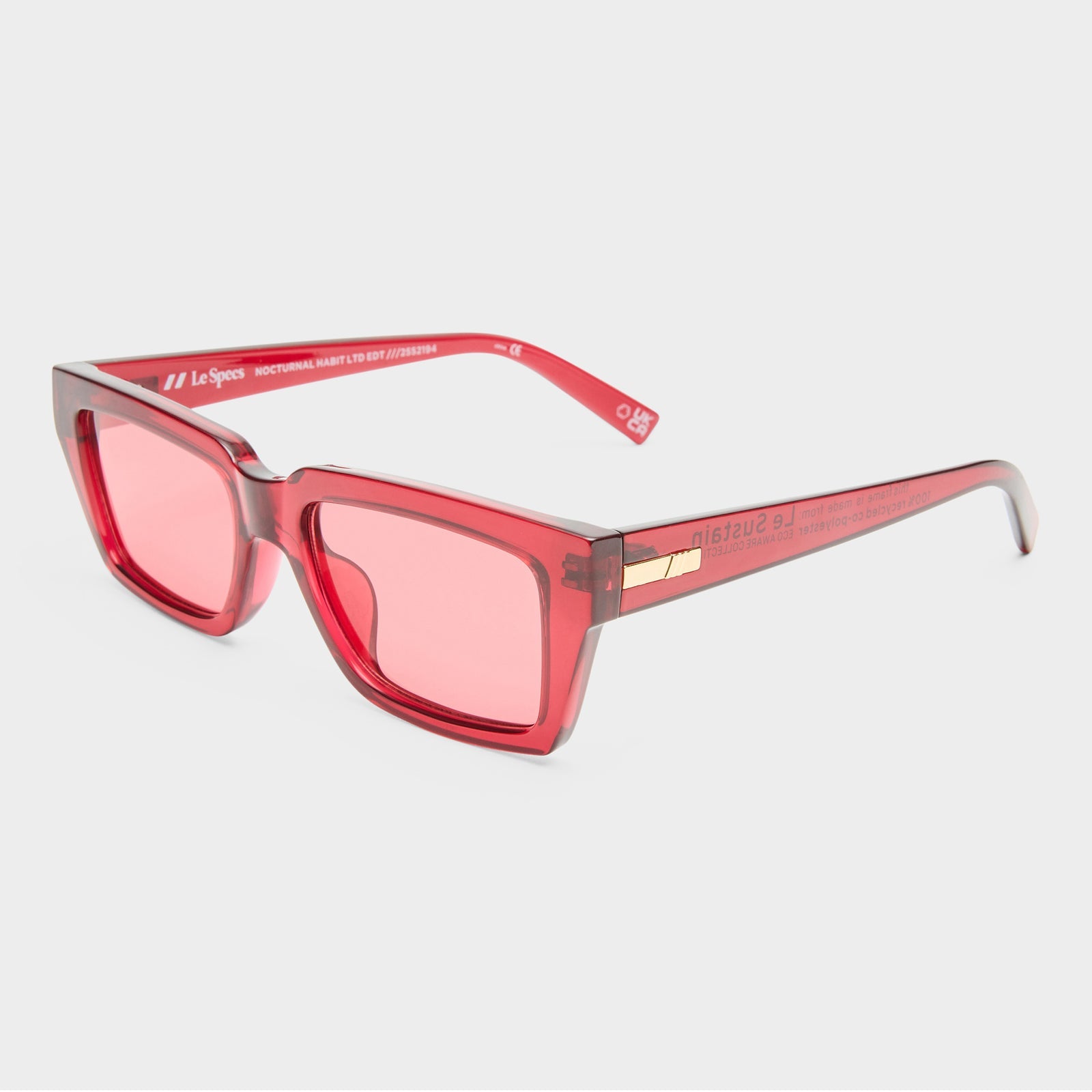 Le Specs - Nocturnal Habit Sunglasses - Vermilion -