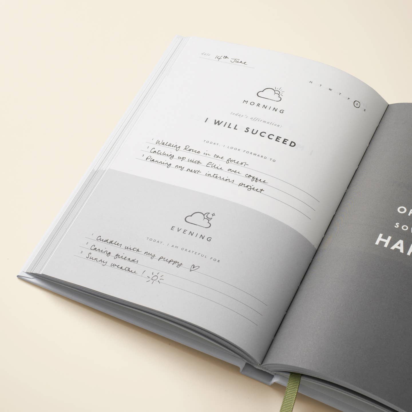 Papier - Hardcover Guided Gratitude Journal - Reflect -