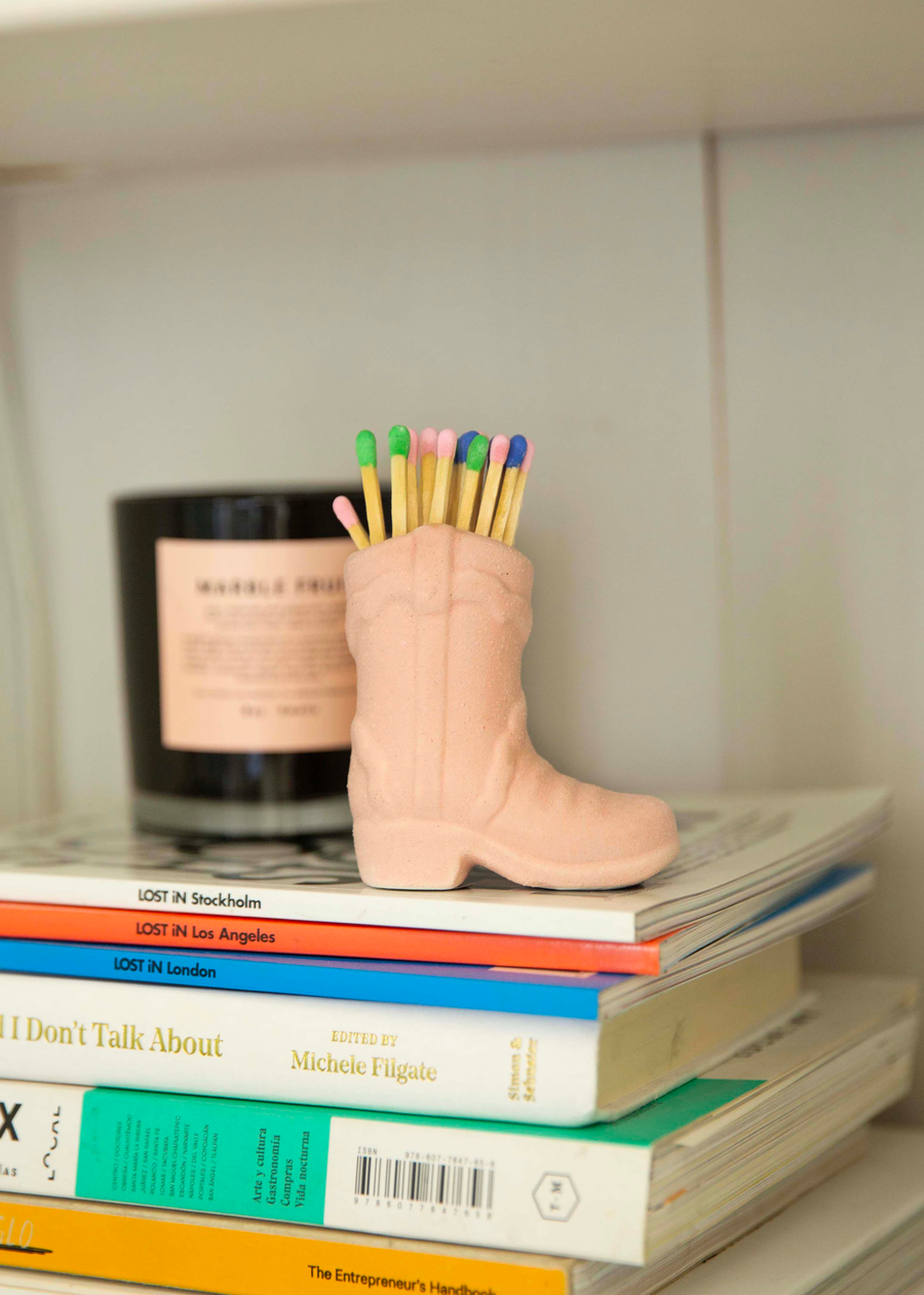 Cowboy Boot Match Strike - Pink