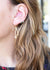 Gold Ribbon Earrings