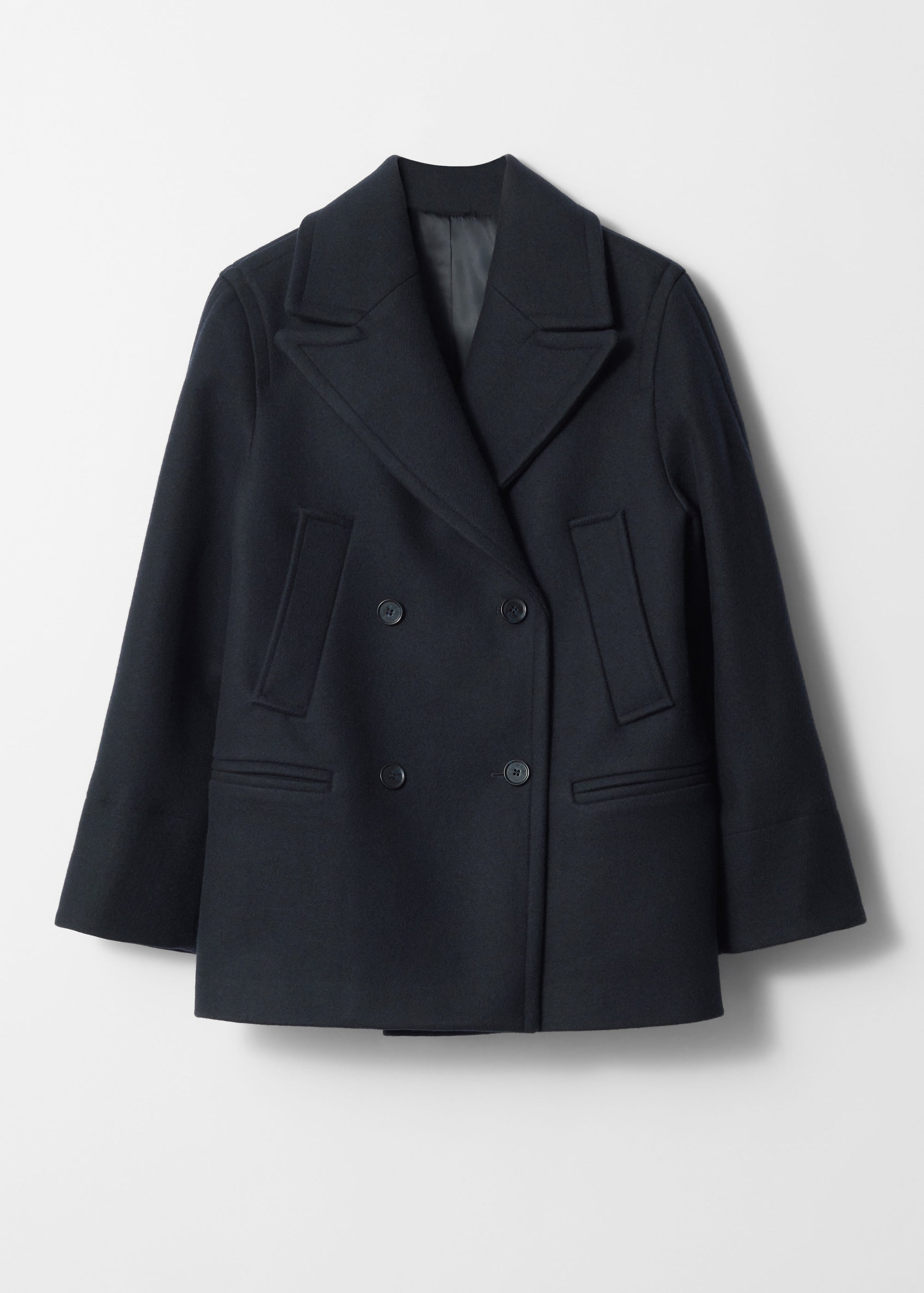 & Other Stories - Willow Peacoat - Blue -