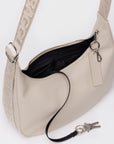 Baggu - Medium Recycled Leather Crescent Bag - Stone Auction -