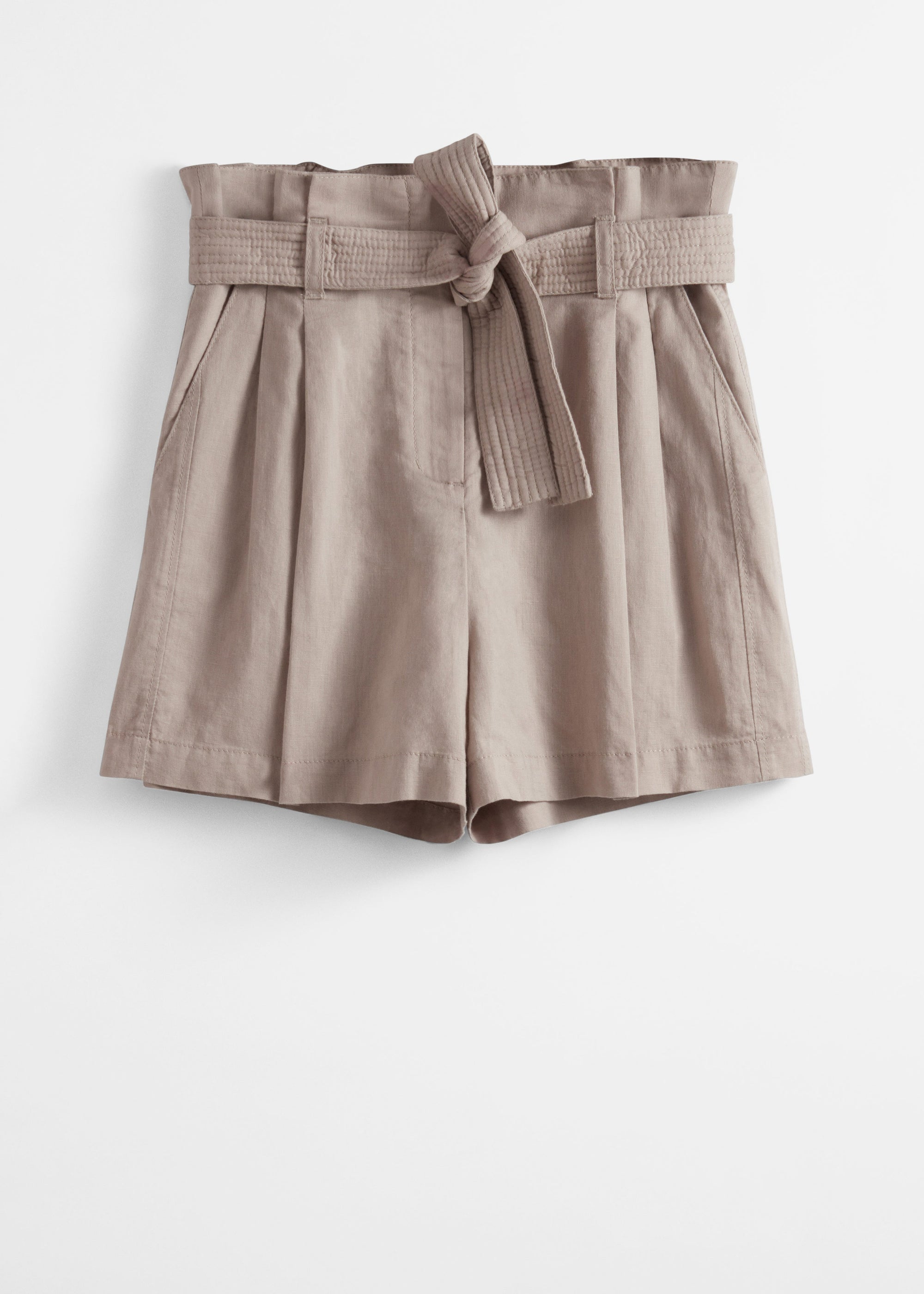 & Other Stories - Aki Linen Shorts - Beige -