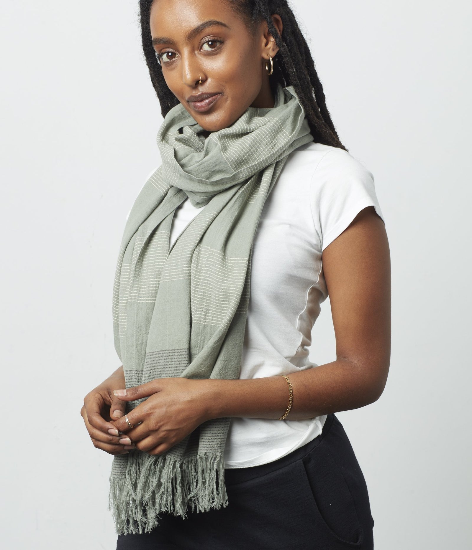 Known Supply - Bonnie Scarf - Sage -