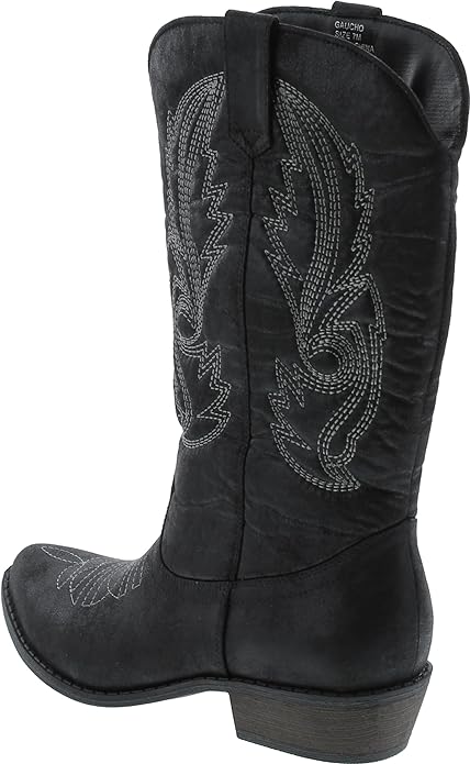 Gaucho Cowboy Boots - Black &amp; White