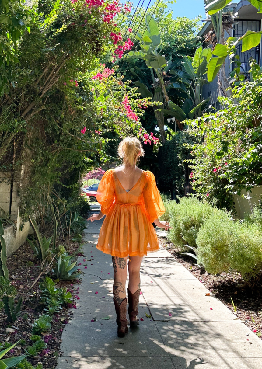 Exhibitionist Dress - Orange