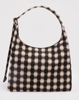 Baggu - Nylon Shoulder Bag - Blurred Gingham Brown -