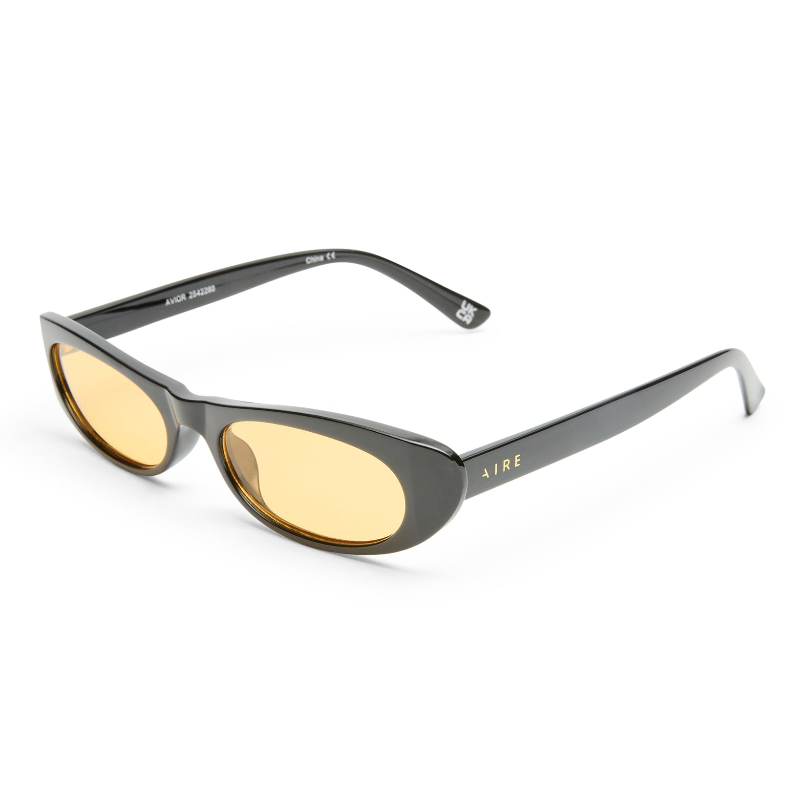 Aire - Avior Sunglasses - Black Amber Tint -