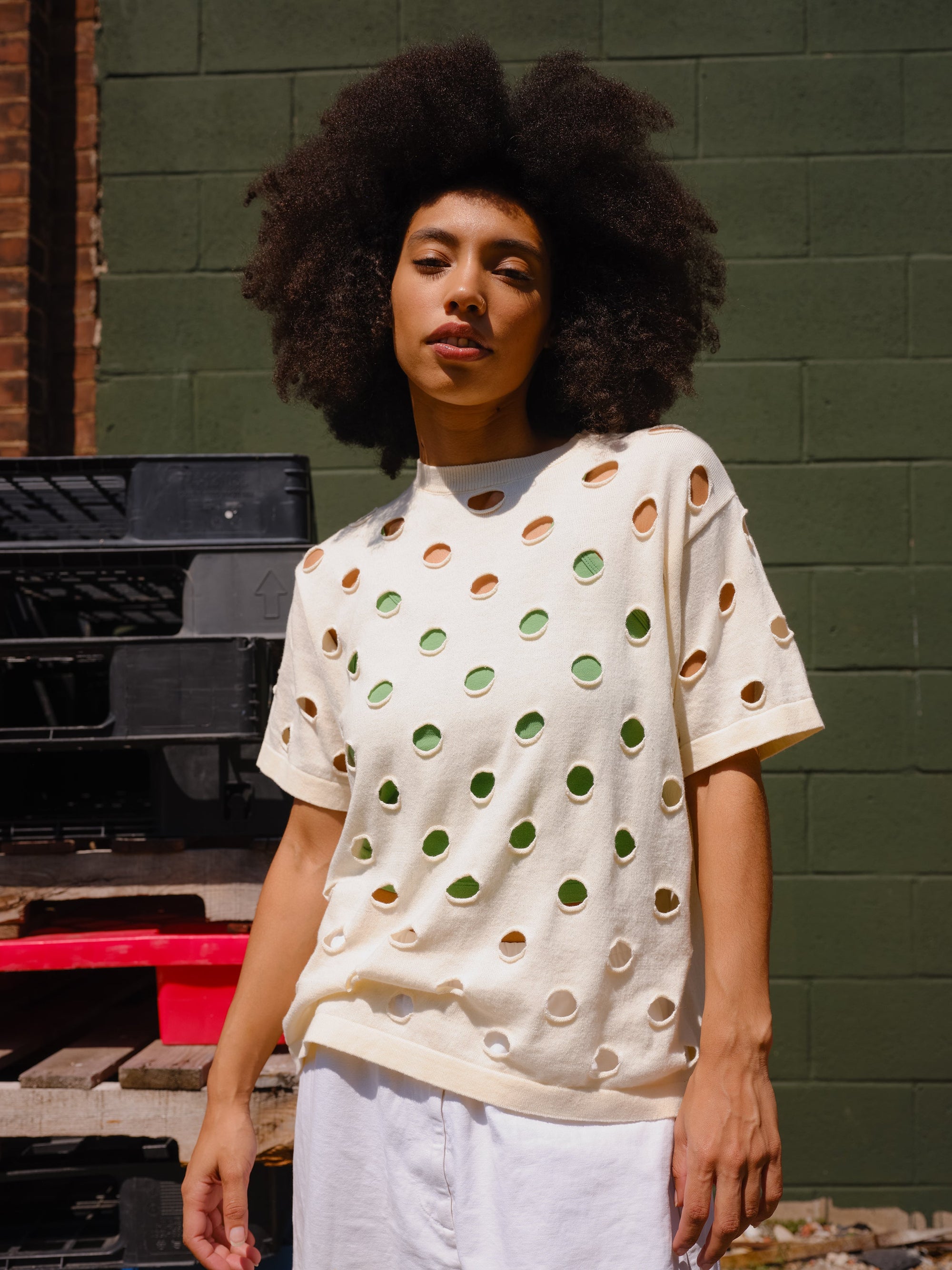 DEGEN - Bind Off Tee - Cloud -