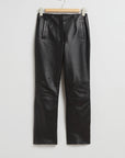 & Other Stories - Carbon Leather Trousers - Black -