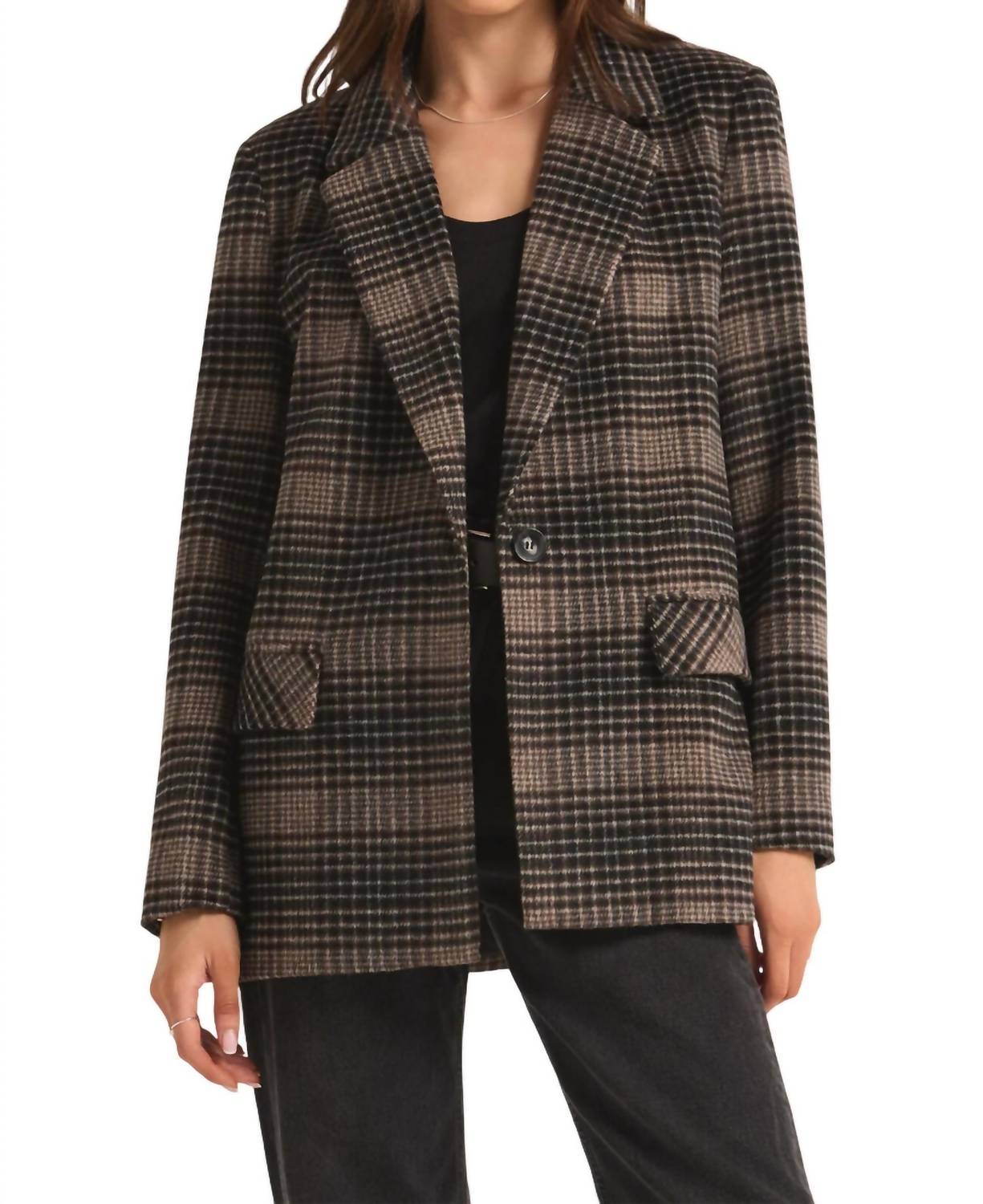 Kingston Relaxed Plaid Blazer