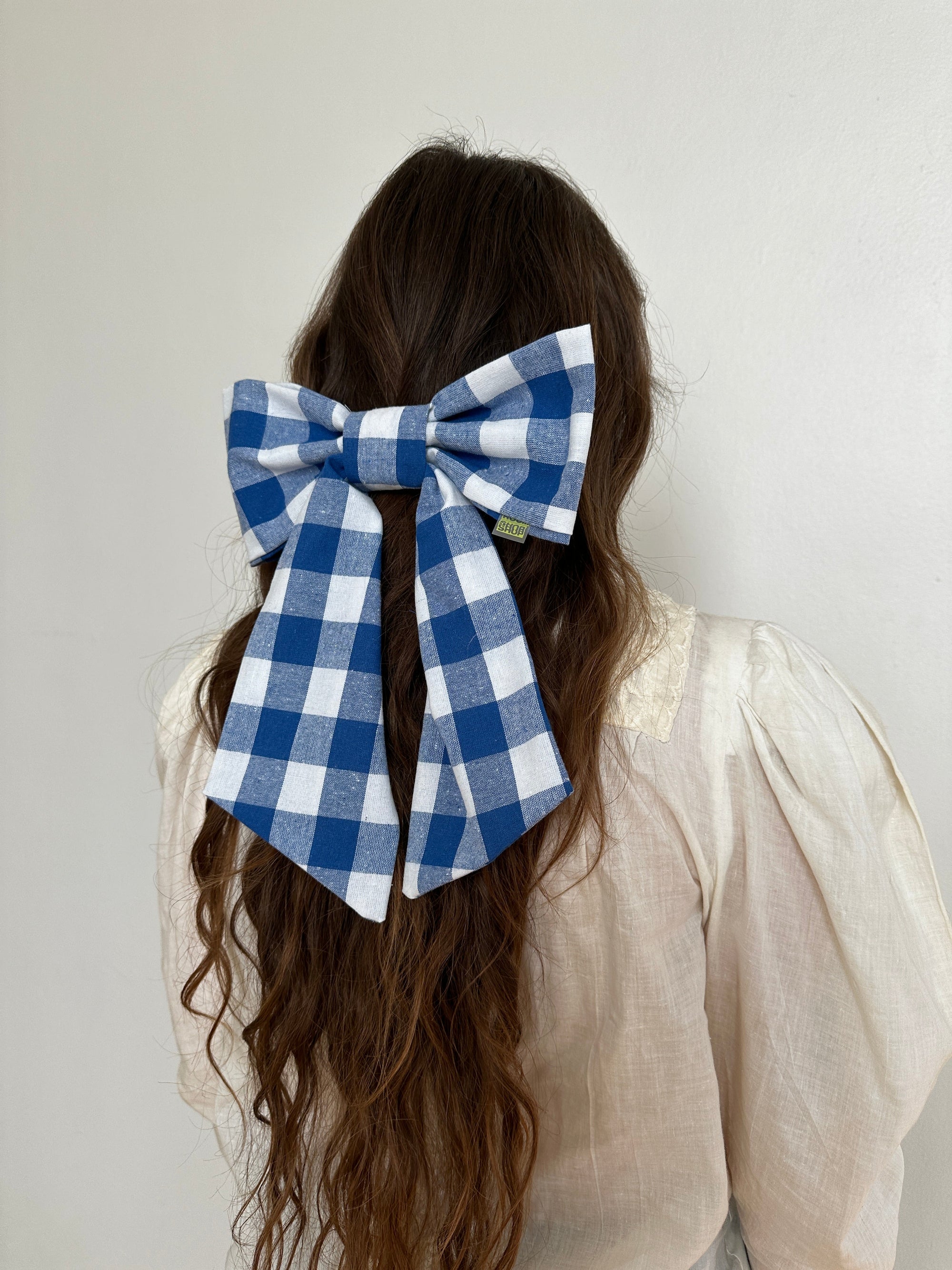 Picnic Gingham Bow Clip