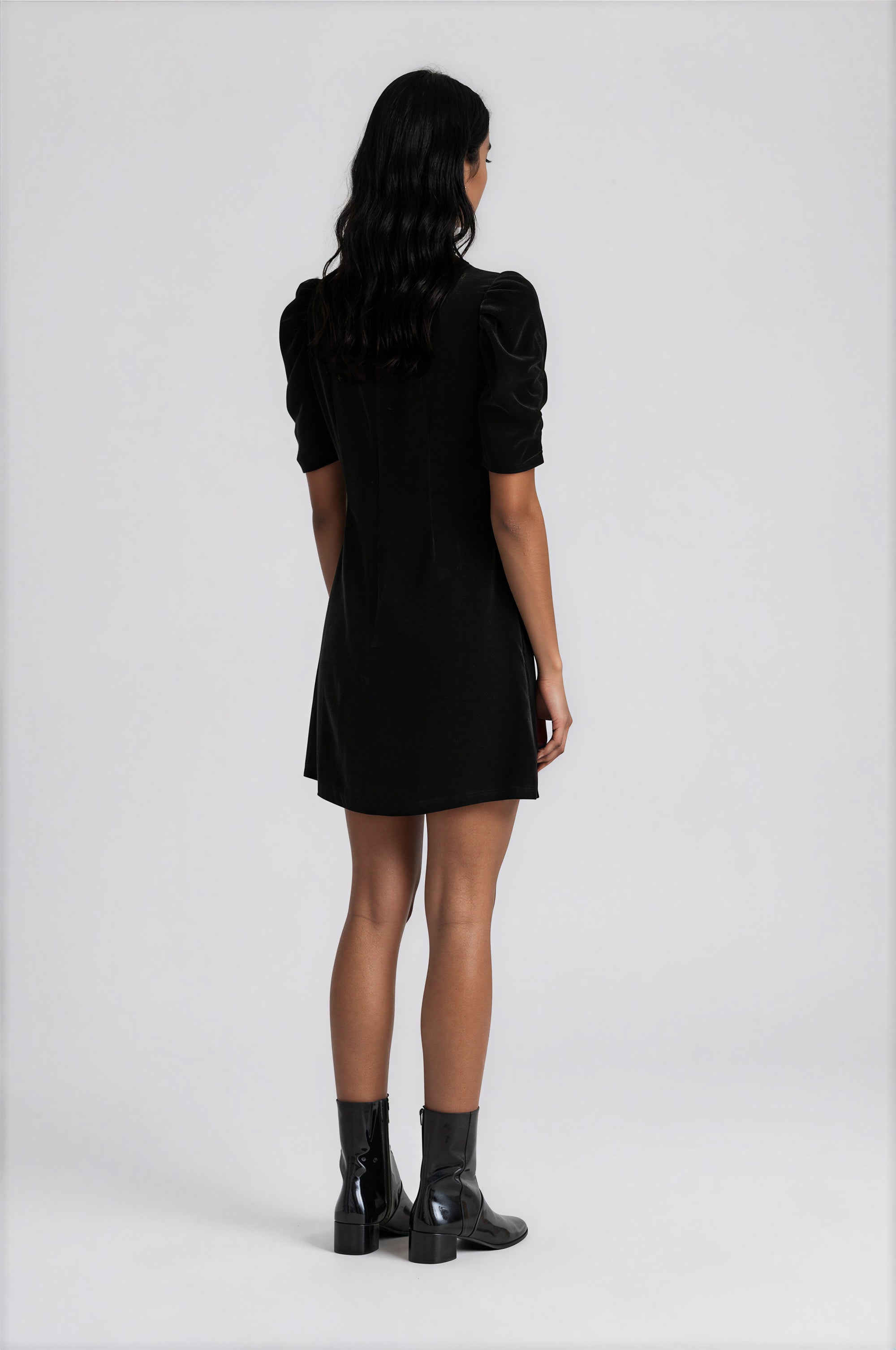 & Other Stories - Elie Velvet Dress - Black -