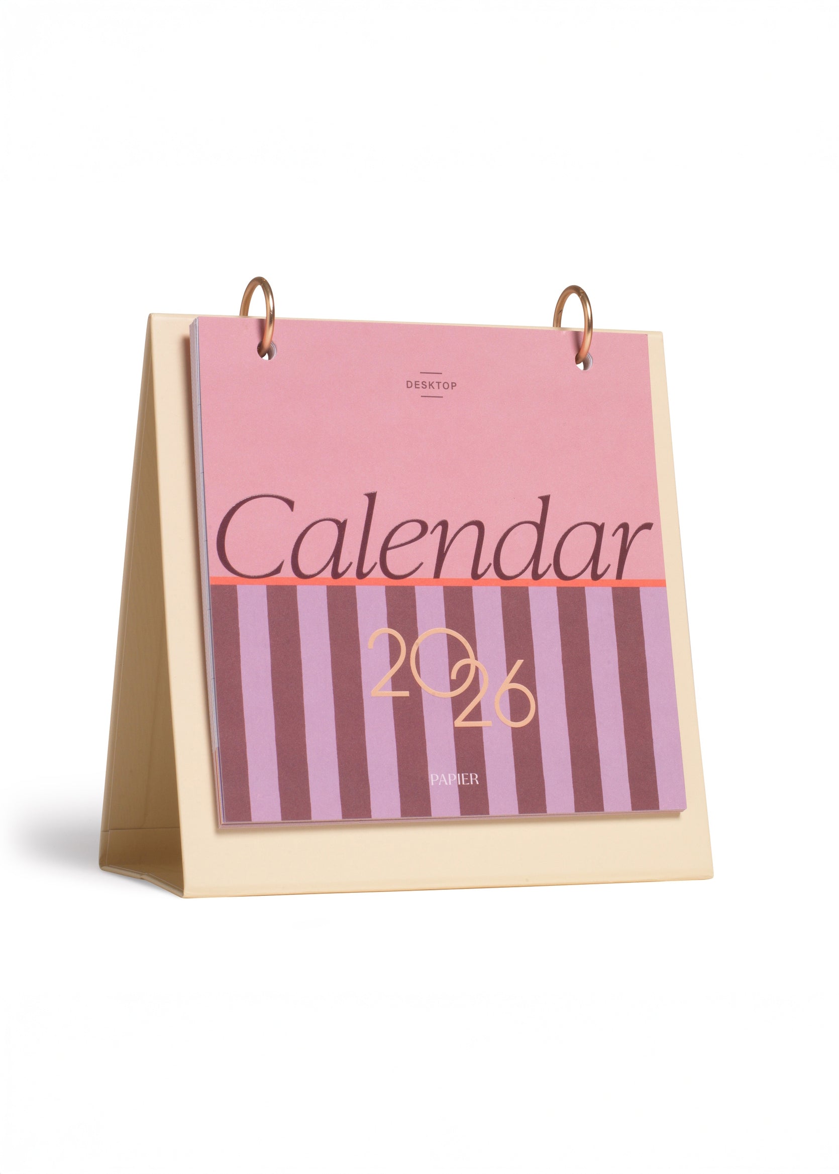 Papier - Modern Type 2026 Desk Calendar -