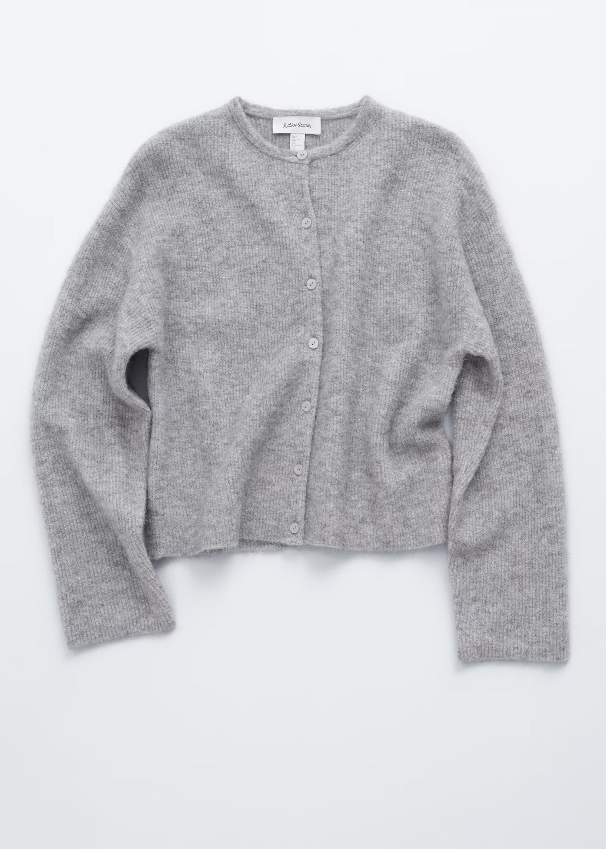 Alpaca-Blend Knitted Cardigan