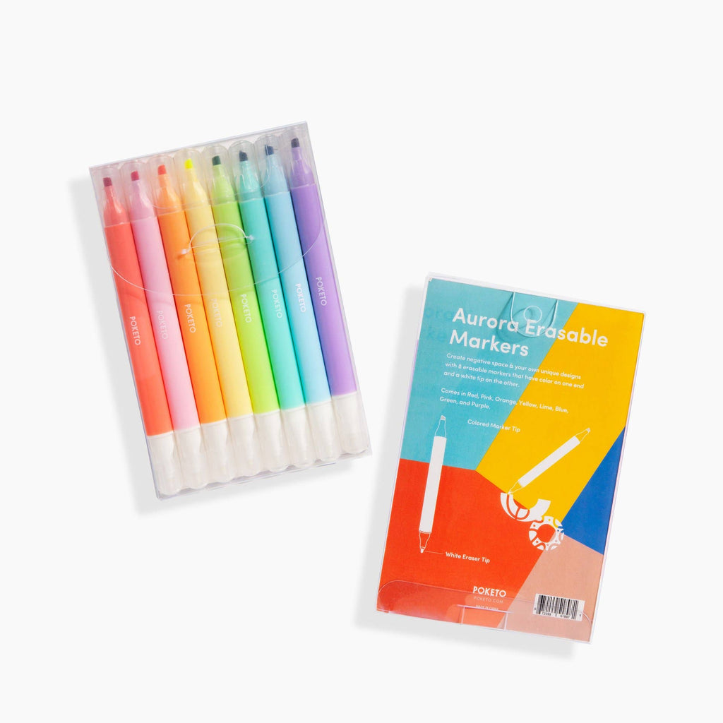 Poketo - Aurora Erasable Markers Set -