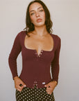 Rat Boi - Butterfly Snap Top - Boysenberry -