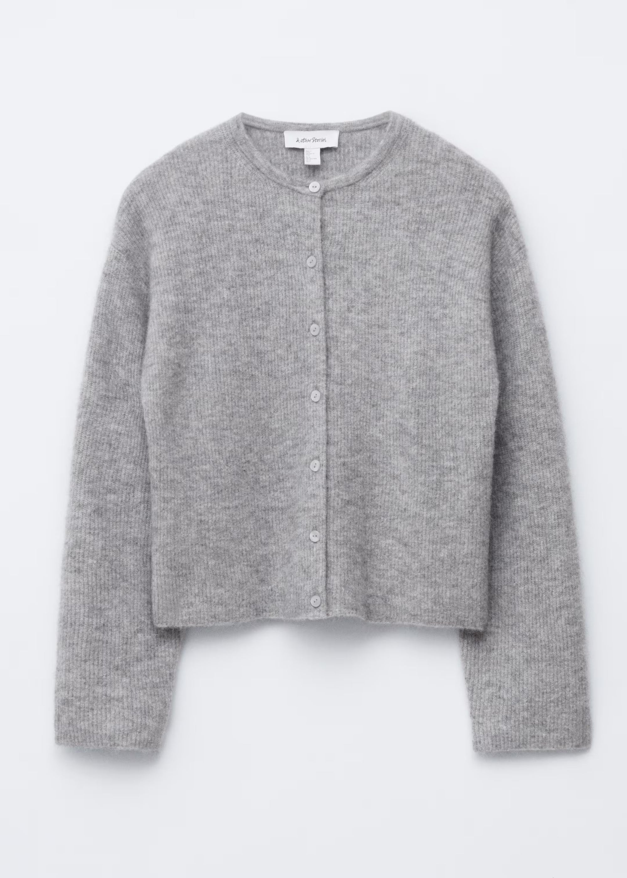 Alpaca-Blend Knitted Cardigan