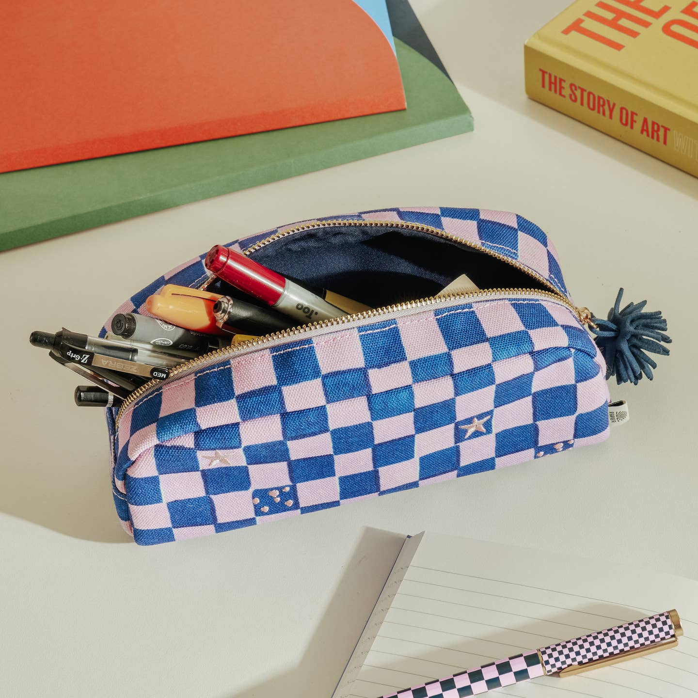 Papier - Pencil Case - Checkerboard -