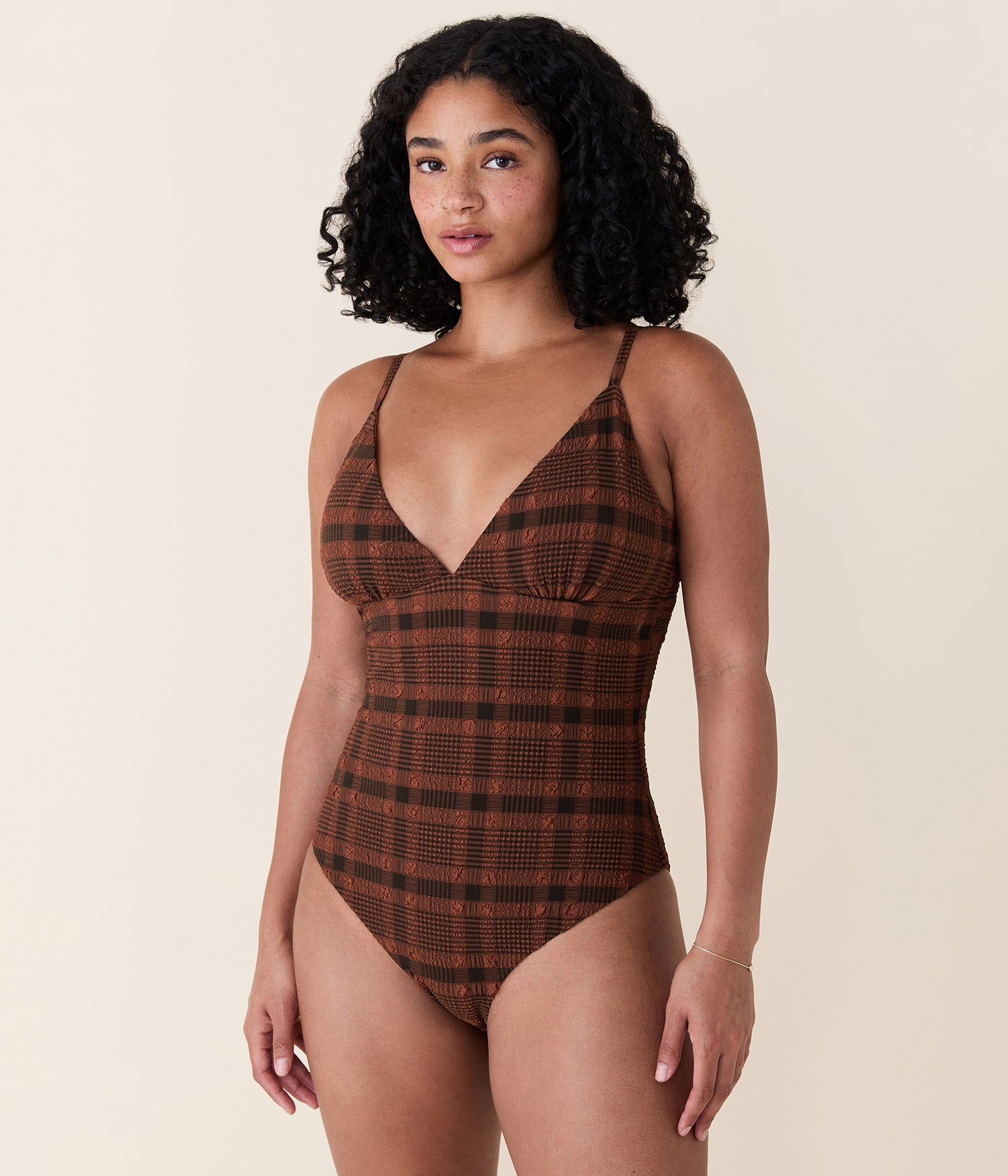 Andie Swim - The Lanikai One Piece - Plaid - Sierra Plaid - Long Torso -