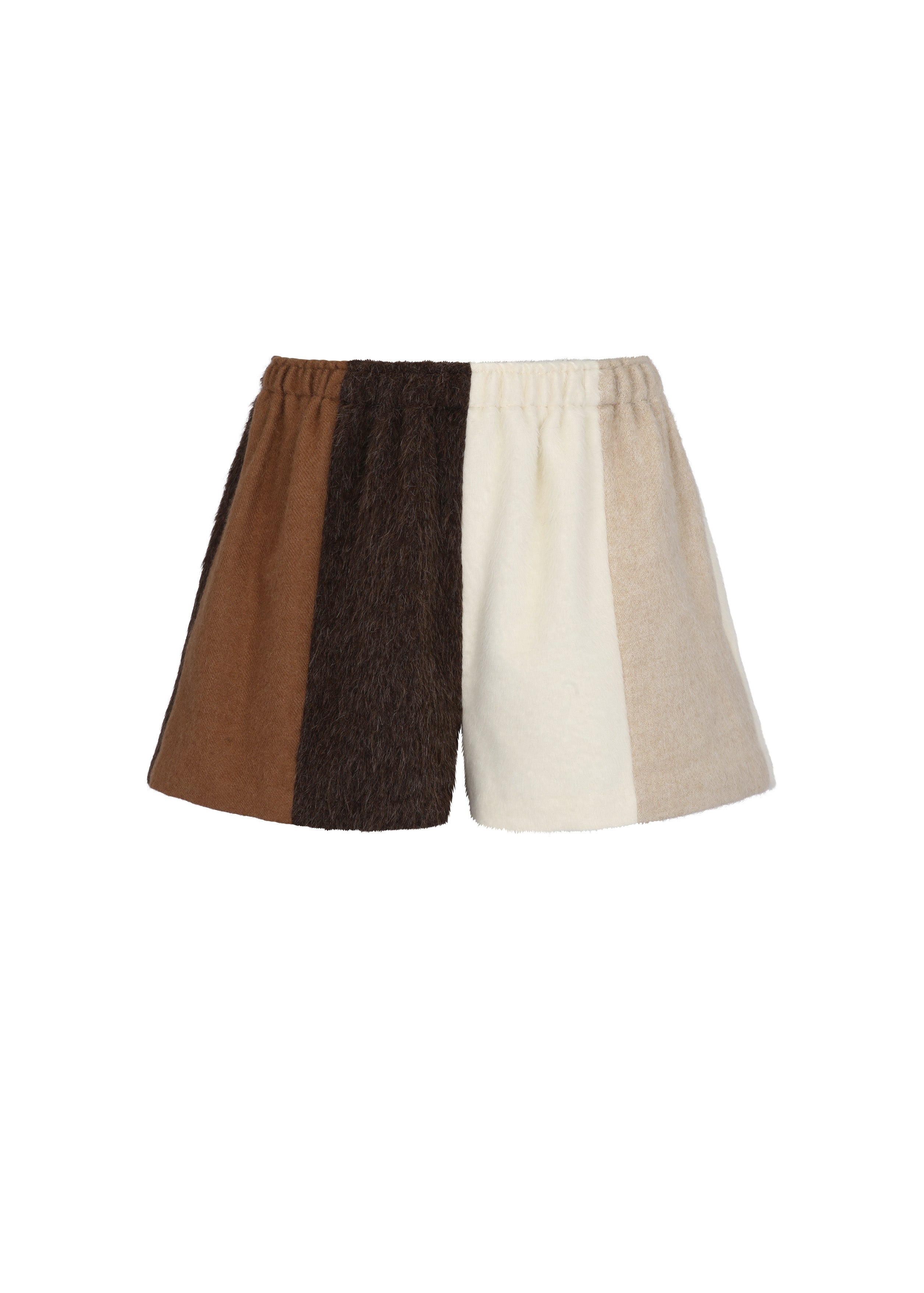 Loti - Shorts - Alana Boxer Shorts - Brown Patchwork – offe market