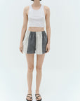 Loti - Alana Boxer Shorts - Grey Patchwork -