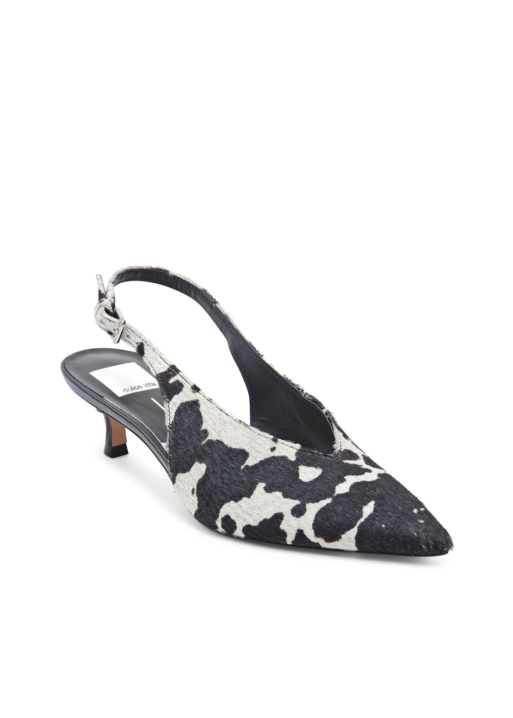 Dolce Vita - Alenna Heels - Black/White Taurus Calf Hair -