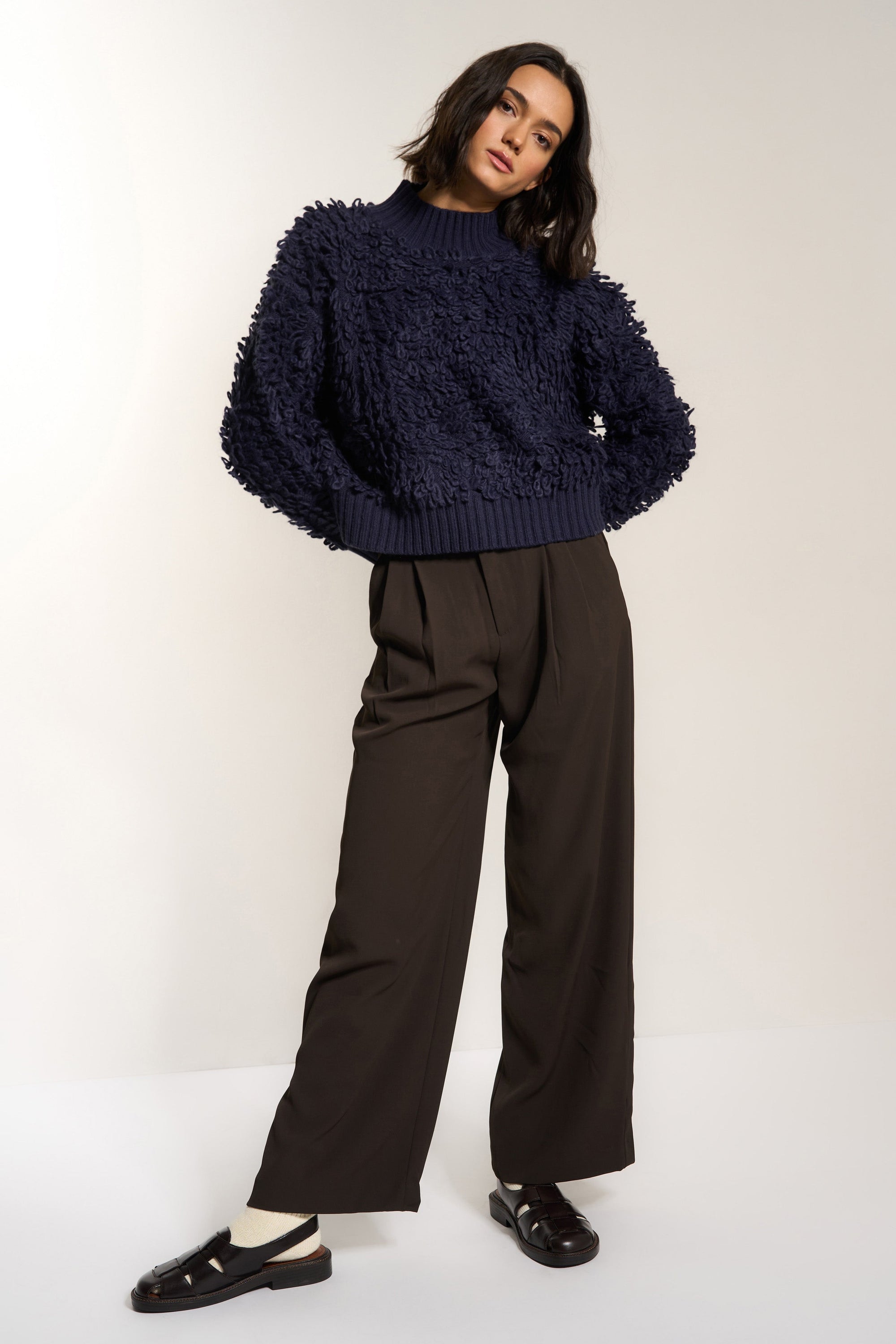 Callahan Knitwear - Amara Turtleneck - Navy -