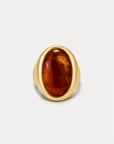 Luv Aj - The Amber Honey Resin Statement Ring - Gold