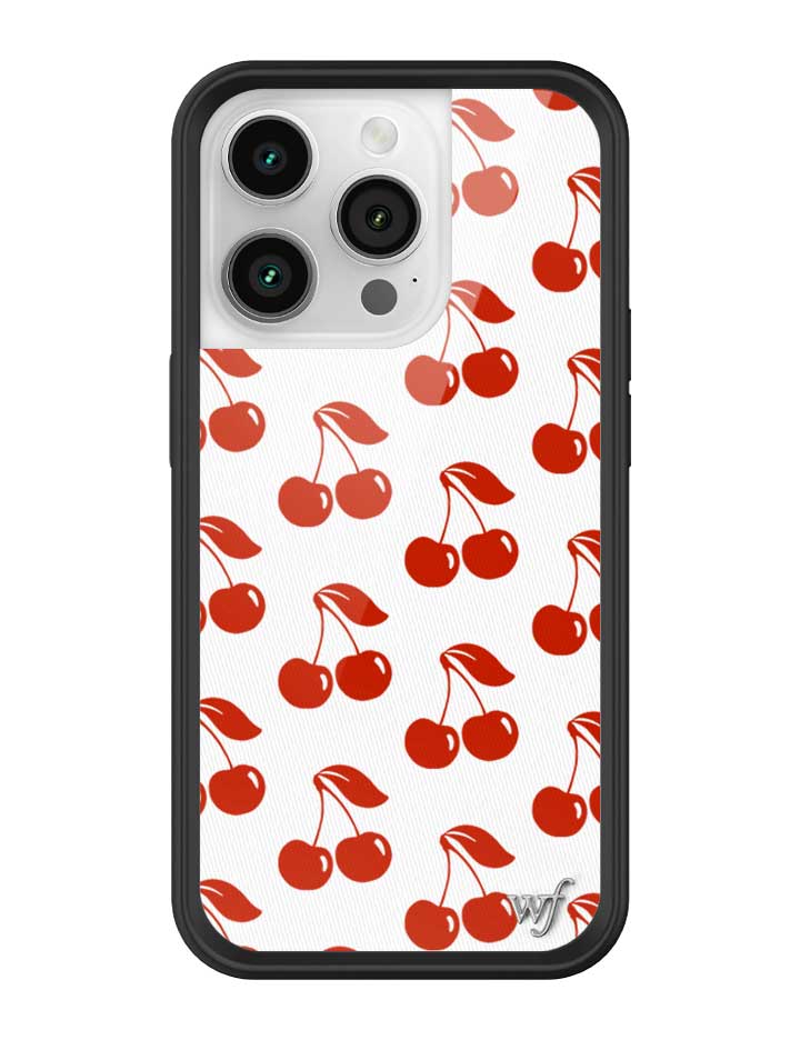 Wildflower iPhone case 14 Pro American Cherries Red Cute