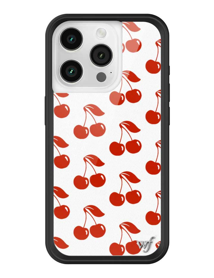 Wildflower iPhone case 15 Pro American Cherries Red Cute