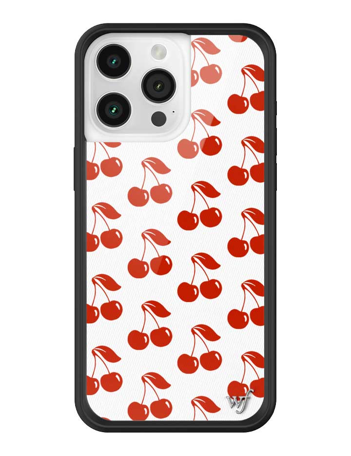 Wildflower iPhone case 15 Pro Max American Cherries Red Cute