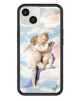 wildflower iphone case 13 angels blue white