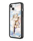 wildflower iphone case 14 angels blue white