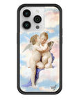 wildflower iphone case 14 pro angels blue white