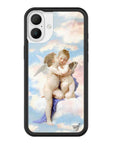 wildflower iphone case 16 plus angels blue white