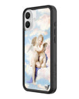 wildflower iphone case 16 plus angels blue white
