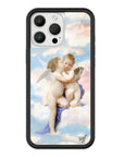 wildflower iphone case 16 pro max angels blue white
