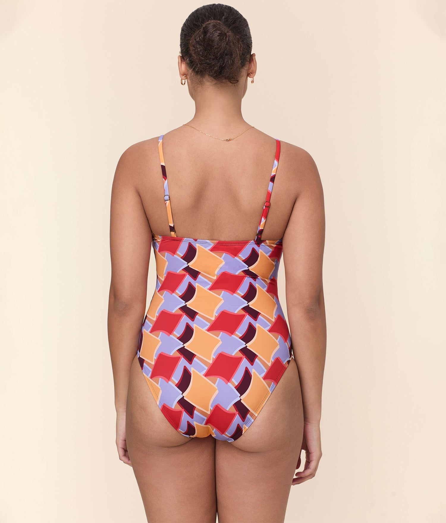 Andie Swim - The Amalfi One Piece - Eco Nylon - Mod Geo - Long Torso -